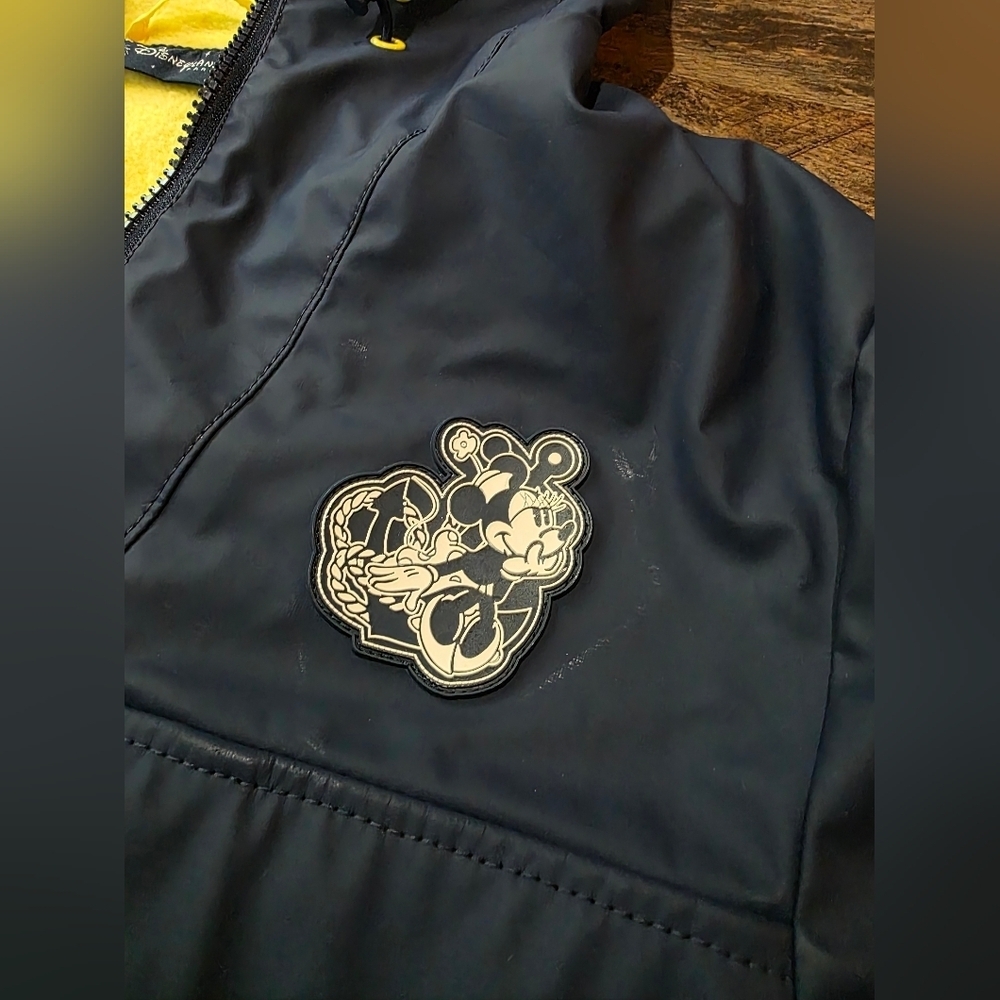 Disneyland Paris Women's Navy Blue Minnie Mouse Fleece Windbreaker Size Small - Picture 3 of 10